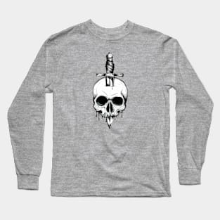 The Skull stuck in the sword two Long Sleeve T-Shirt